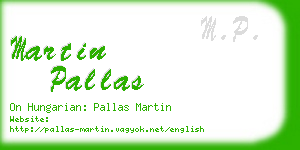 martin pallas business card